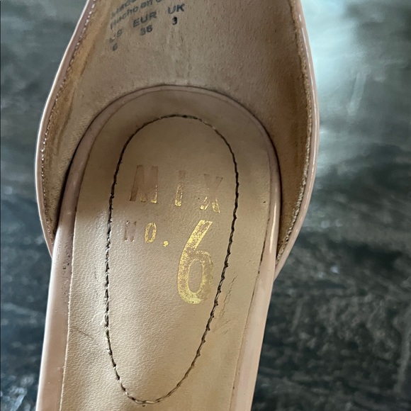 Mix No. 6 Cream Heels with Stiletto Design - Picture 3 of 9